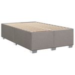 Casa si Gradina - Mobilier - Paturi si accesorii - Paturi - Pat box spring cu saltea, gri taupe, 120x200 cm, textil - Infinity.ro
