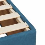 Casa si Gradina - Mobilier - Paturi si accesorii - Paturi - Pat box spring cu saltea, albastru inchis, 120x200 cm, catifea - Infinity.ro