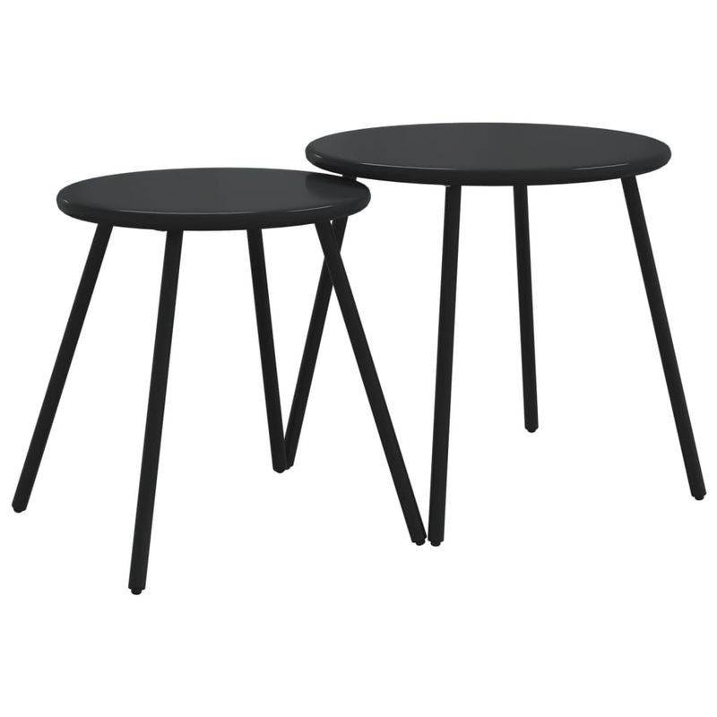 Casa si Gradina - Gradina si terasa - Mobilier exterior - Seturi mobila gradina - Set mobilier de balcon, 4 piese, cu perne, negru, otel - Infinity.ro
