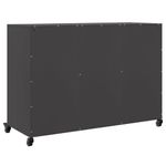 Casa si Gradina - Mobilier - Comode si corpuri - Comode - Dulap, negru, 100,5x39x72 cm, otel laminat la rece - Infinity.ro