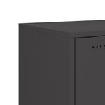 Casa si Gradina - Mobilier - Comode si corpuri - Comode - Dulap, negru, 100,5x39x72 cm, otel laminat la rece - Infinity.ro