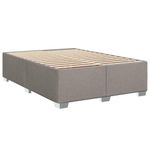 Casa si Gradina - Mobilier - Paturi si accesorii - Paturi - Cadru de pat fara saltea, gri taupe, 140x190 cm, textil - Infinity.ro