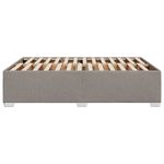 Casa si Gradina - Mobilier - Paturi si accesorii - Paturi - Cadru de pat fara saltea, gri taupe, 140x190 cm, textil - Infinity.ro