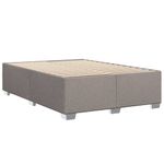 Casa si Gradina - Mobilier - Paturi si accesorii - Paturi - Cadru de pat fara saltea, gri taupe, 140x190 cm, textil - Infinity.ro