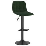 Casa si Gradina - Mobilier - Scaune si fotolii - Scaune - Scaune de bar, 2 buc., verde inchis, catifea - Infinity.ro