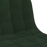 Casa si Gradina - Mobilier - Scaune si fotolii - Scaune - Scaune de bar, 2 buc., verde inchis, catifea - Infinity.ro
