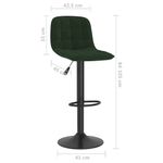 Casa si Gradina - Mobilier - Scaune si fotolii - Scaune - Scaune de bar, 2 buc., verde inchis, catifea - Infinity.ro