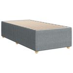 Casa si Gradina - Mobilier - Paturi si accesorii - Paturi - Pat box spring cu saltea, gri deschis, 90x190 cm, textil - Infinity.ro