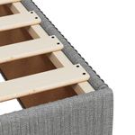 Casa si Gradina - Mobilier - Paturi si accesorii - Paturi - Pat box spring cu saltea, gri deschis, 90x190 cm, textil - Infinity.ro