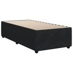 Casa si Gradina - Mobilier - Paturi si accesorii - Paturi - Pat box spring cu saltea, negru, 100x200 cm, catifea - Infinity.ro