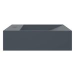 Casa si Gradina - Sanitare - Lavoar baie si accesorii - Lavoare si piedestale - Chiuveta antracit 60x38x11cm conglomerat turnat mineral/marmura - Infinity.ro