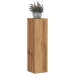 Casa si Gradina - Gradinarit si plante - Plante si ghivece - Ghivece si suporturi - Suporturi de plante, 2 buc., stejar artizanal, 17x17x60cm, lemn - Infinity.ro