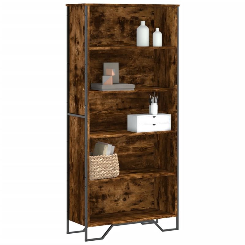 Casa si Gradina - Mobilier - Biblioteci si rafturi - Biblioteci - Biblioteca, stejar fumuriu, 80x31x169 cm, lemn prelucrat - Infinity.ro