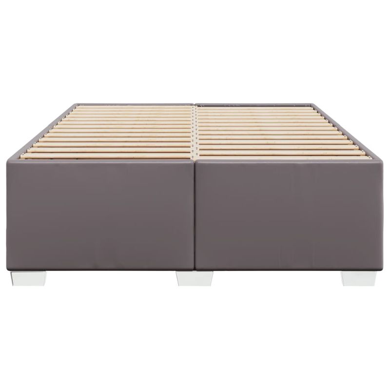 Casa si Gradina - Mobilier - Paturi si accesorii - Paturi - Cadru de pat, gri, 160x200 cm, piele ecologica - Infinity.ro