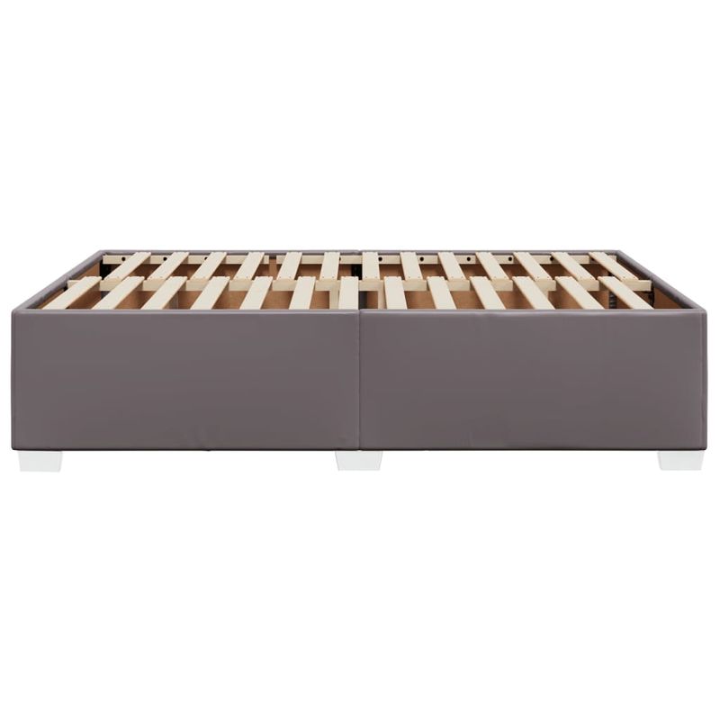 Casa si Gradina - Mobilier - Paturi si accesorii - Paturi - Cadru de pat, gri, 160x200 cm, piele ecologica - Infinity.ro