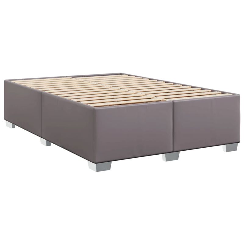 Casa si Gradina - Mobilier - Paturi si accesorii - Paturi - Cadru de pat, gri, 160x200 cm, piele ecologica - Infinity.ro