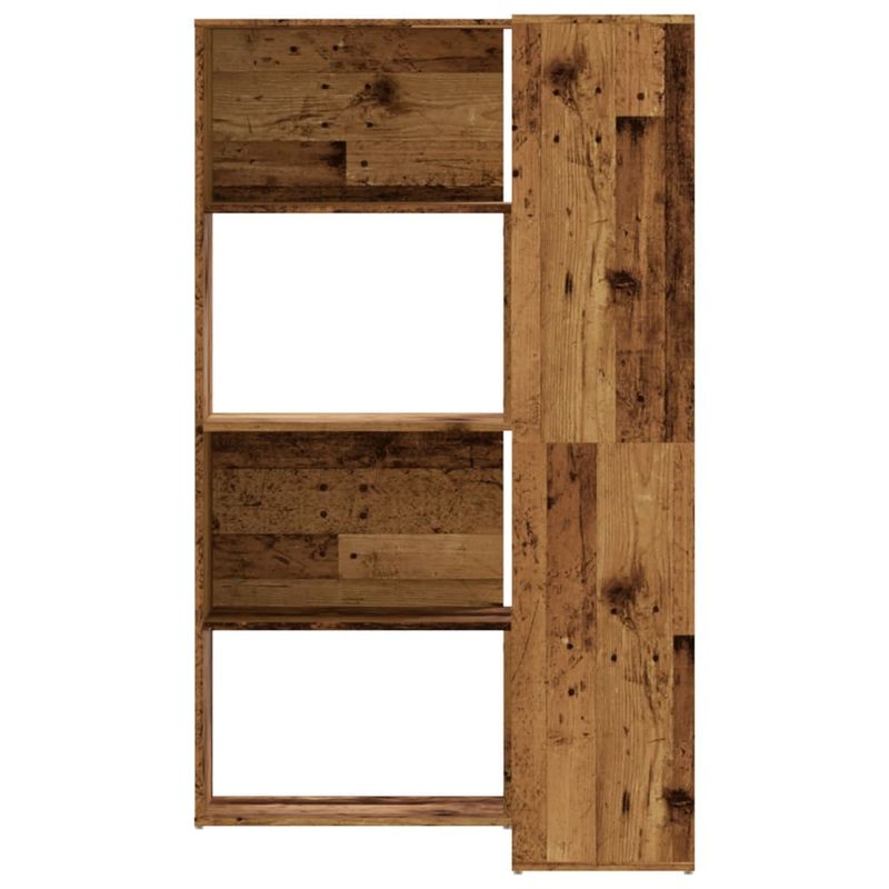 Casa si Gradina - Mobilier - Biblioteci si rafturi - Biblioteci - Biblioteca 4 niveluri lemn vechi 85x85x140 cm lemn prelucrat - Infinity.ro