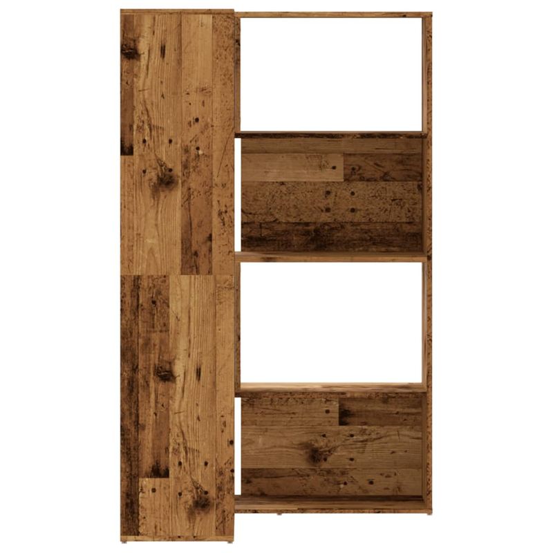 Casa si Gradina - Mobilier - Biblioteci si rafturi - Biblioteci - Biblioteca 4 niveluri lemn vechi 85x85x140 cm lemn prelucrat - Infinity.ro