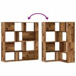Casa si Gradina - Mobilier - Biblioteci si rafturi - Biblioteci - Biblioteca 4 niveluri lemn vechi 85x85x140 cm lemn prelucrat - Infinity.ro
