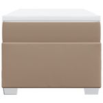 Casa si Gradina - Mobilier - Paturi si accesorii - Paturi - Pat box spring cu saltea, cappuccino, 80x200 cm piele ecologica - Infinity.ro