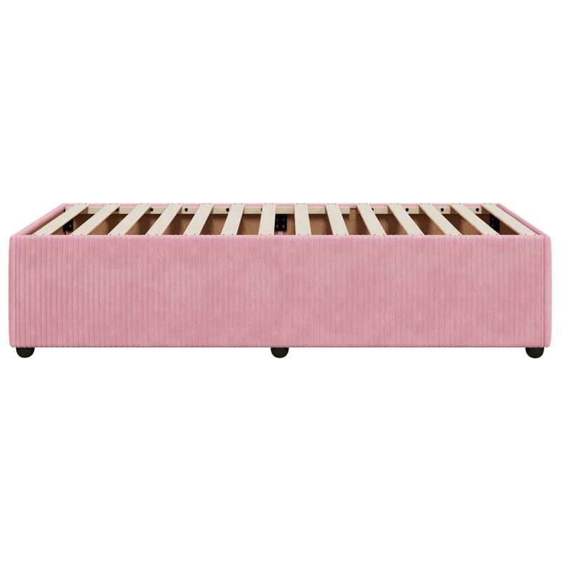 Casa si Gradina - Mobilier - Paturi si accesorii - Paturi - Cadru de pat, roz, 90x200 cm, catifea - Infinity.ro