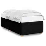 Casa si Gradina - Mobilier - Paturi si accesorii - Paturi - Cadru de pat de o persoana, negru, textil - Infinity.ro