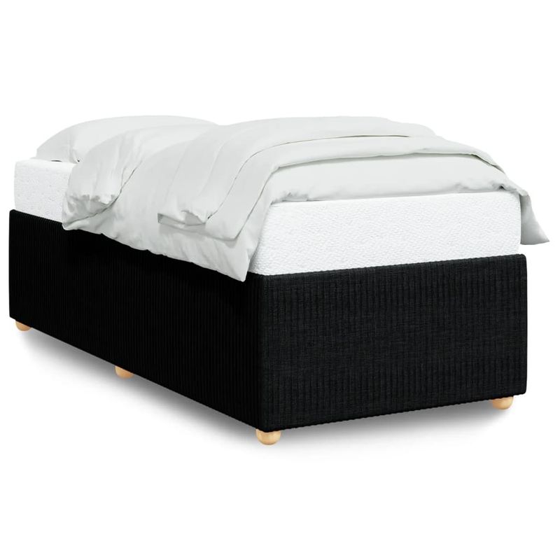 Casa si Gradina - Mobilier - Paturi si accesorii - Paturi - Cadru de pat de o persoana, negru, textil - Infinity.ro