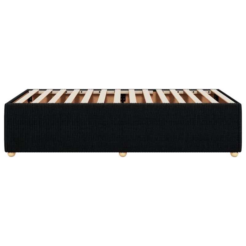 Casa si Gradina - Mobilier - Paturi si accesorii - Paturi - Cadru de pat de o persoana, negru, textil - Infinity.ro