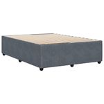 Casa si Gradina - Mobilier - Paturi si accesorii - Paturi - Cadru de pat, gri inchis, 160 x 200 cm, catifea - Infinity.ro