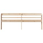 Casa si Gradina - Mobilier - Paturi si accesorii - Accesorii paturi - Tablie de pat cu rafturi, 200 cm, lemn masiv de pin, natural, mărime 210x16x82 cm - Infinity.ro