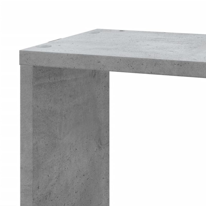 Casa si Gradina - Mobilier - Biblioteci si rafturi - Rafturi - Raft coltar perete gri beton 45x45x147 cm lemn prelucrat - Infinity.ro