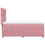 Casa si Gradina - Mobilier - Paturi si accesorii - Paturi - Pat box spring cu saltea, roz, 80x200 cm, catifea - Infinity.ro