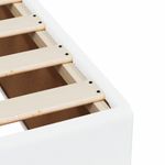 Casa si Gradina - Mobilier - Paturi si accesorii - Paturi - Pat box spring cu saltea, alb, 120x200 cm, piele ecologica - Infinity.ro