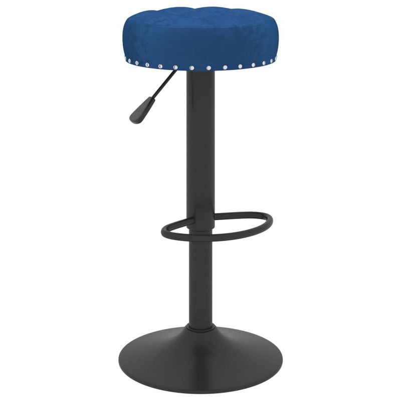 Casa si Gradina - Mobilier - Scaune si fotolii - Scaune - Scaune de bar, 2 buc., albastru, catifea - Infinity.ro