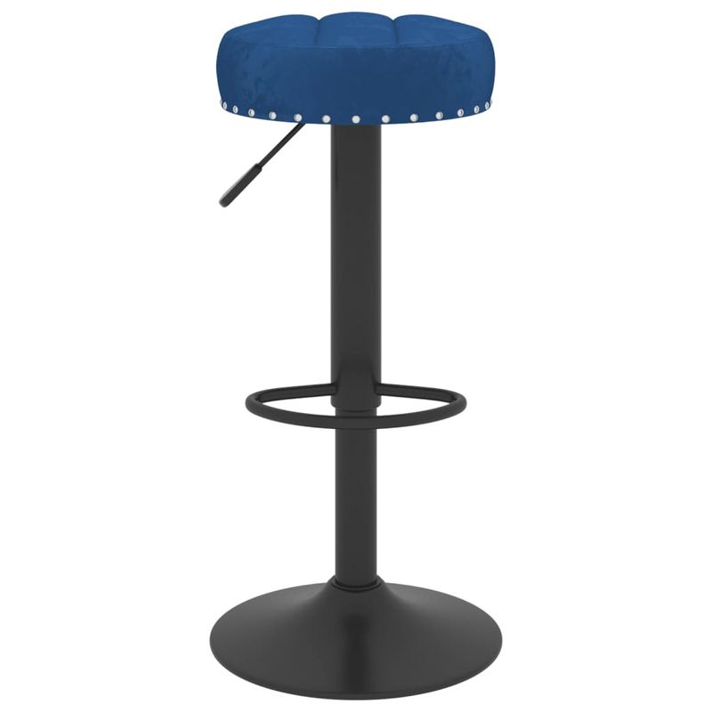 Casa si Gradina - Mobilier - Scaune si fotolii - Scaune - Scaune de bar, 2 buc., albastru, catifea - Infinity.ro