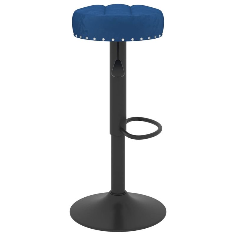 Casa si Gradina - Mobilier - Scaune si fotolii - Scaune - Scaune de bar, 2 buc., albastru, catifea - Infinity.ro