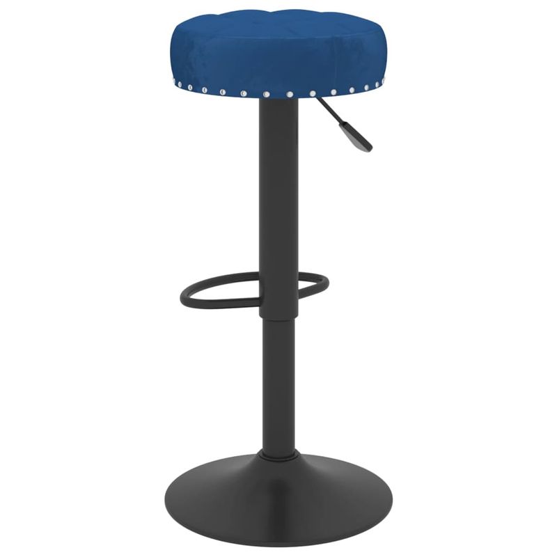 Casa si Gradina - Mobilier - Scaune si fotolii - Scaune - Scaune de bar, 2 buc., albastru, catifea - Infinity.ro