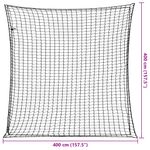 Auto si Moto - Remorci si platforme auto - Plasa de remorca cu funie elastica, negru, 4x4 m, PP - Infinity.ro