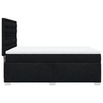 Casa si Gradina - Mobilier - Paturi si accesorii - Paturi - Pat box spring cu saltea, negru, 140x190 cm, textil - Infinity.ro