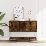 Casa si Gradina - Mobilier - Comode si corpuri - Console - Masuta consola, stejar fumuriu, 100x35x74,5 cm, lemn prelucrat - Infinity.ro
