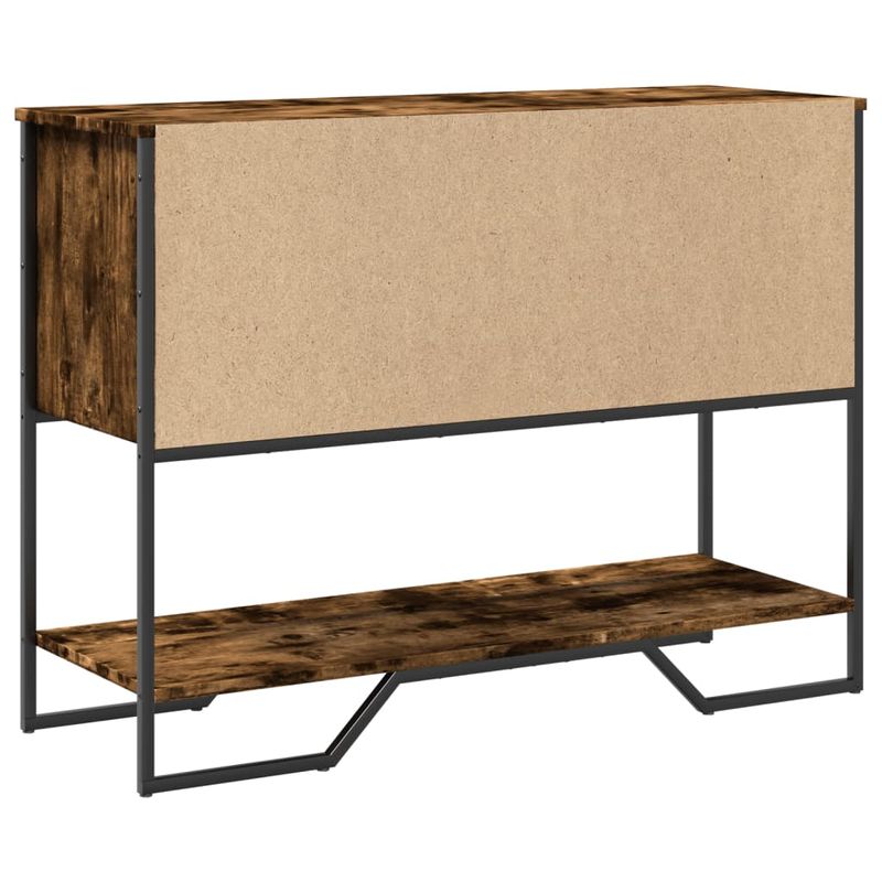 Casa si Gradina - Mobilier - Comode si corpuri - Console - Masuta consola, stejar fumuriu, 100x35x74,5 cm, lemn prelucrat - Infinity.ro