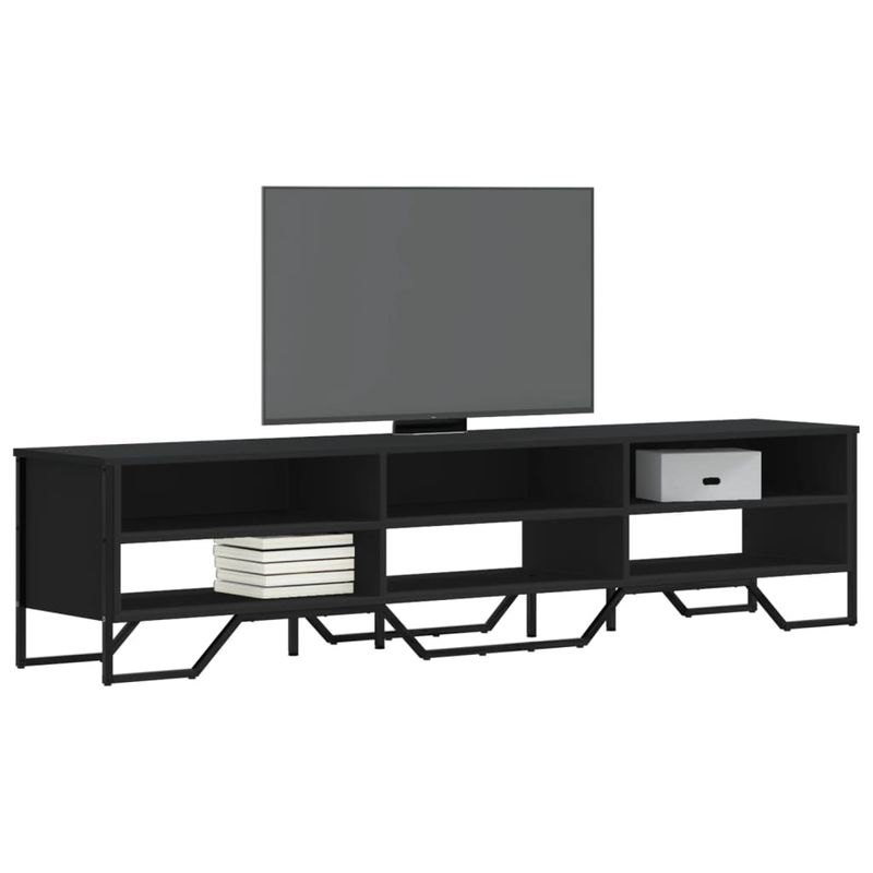Casa si Gradina - Mobilier - Comode si corpuri - Comode - Dulap TV, negru, 180x34x41 cm, lemn prelucrat - Infinity.ro