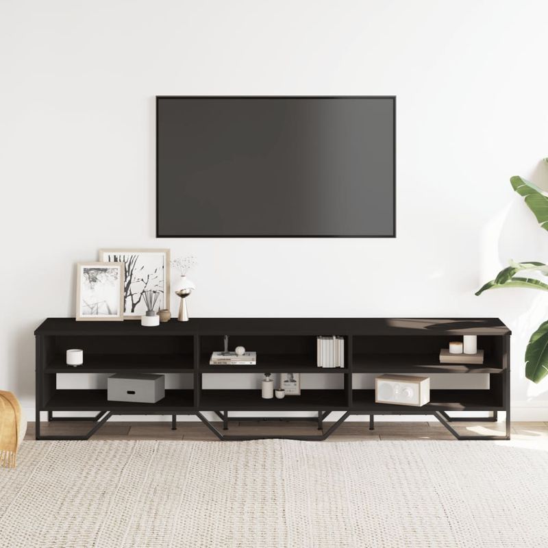 Casa si Gradina - Mobilier - Comode si corpuri - Comode - Dulap TV, negru, 180x34x41 cm, lemn prelucrat - Infinity.ro