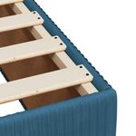 Casa si Gradina - Mobilier - Paturi si accesorii - Paturi - Pat box spring cu saltea, albastru inchis, 200x200 cm, catifea - Infinity.ro