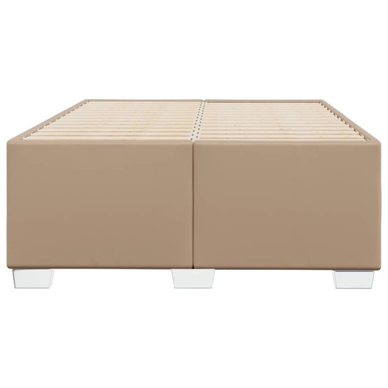 Casa si Gradina - Mobilier - Paturi si accesorii - Paturi - Cadru de pat, cappuccino, 120x190 cm, piele ecologica - Infinity.ro