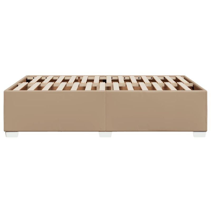 Casa si Gradina - Mobilier - Paturi si accesorii - Paturi - Cadru de pat, cappuccino, 120x190 cm, piele ecologica - Infinity.ro
