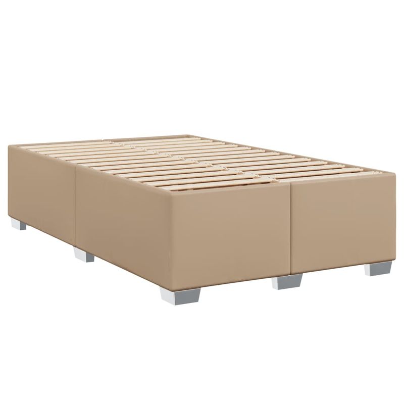Casa si Gradina - Mobilier - Paturi si accesorii - Paturi - Cadru de pat, cappuccino, 120x190 cm, piele ecologica - Infinity.ro