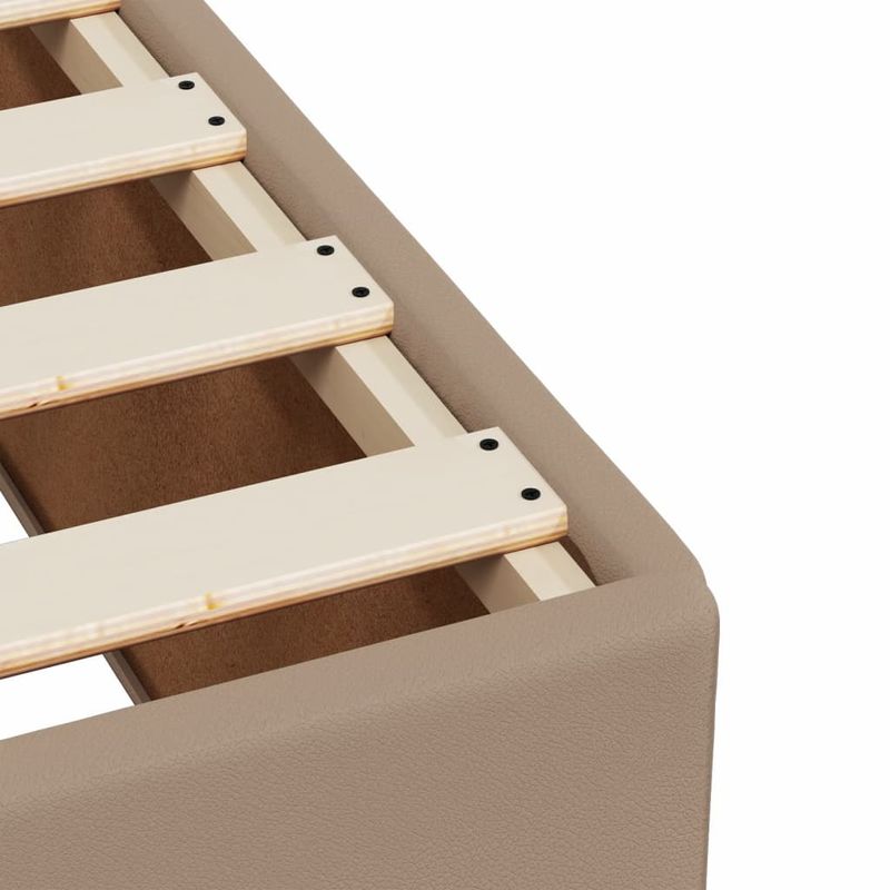 Casa si Gradina - Mobilier - Paturi si accesorii - Paturi - Cadru de pat, cappuccino, 120x190 cm, piele ecologica - Infinity.ro