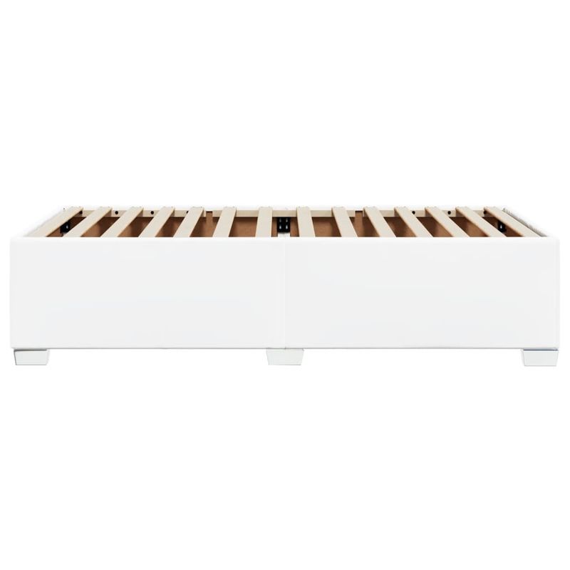 Casa si Gradina - Mobilier - Paturi si accesorii - Paturi - Cadru de pat, alb, 100x200 cm, piele ecologica - Infinity.ro