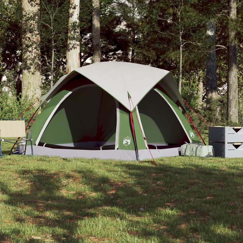 Sport si Outdoor - Camping - Corturi camping - Cort de camping, 4 persoane, verde, impermeabil - Infinity.ro